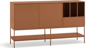 Cassettiera color mattone 166x98x45 cm Platt – Teulat