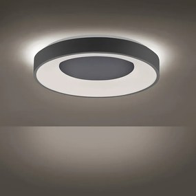 Lampada da soffitto moderna grigio scuro con LED dimmerabile in 3 fasi - Steffie