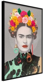 Poster  Charismatic Frida  Cornice Quadri Cornice nera, Larghezza x Altezza Home decor 30x45