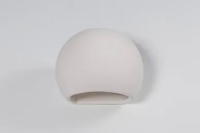 Applique da Parete in Gesso-Ceramico GLOBE E27 Pitturabile da interno