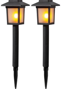 Set di 2 luci LED solari da esterno, altezza 23 cm Flame - Star Trading