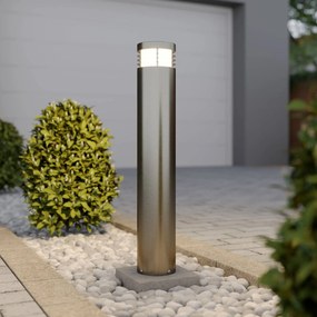 Lampione Caramia, acciaio inox, resistente all'acqua di mare Caramia Arcchio, dimmerabile, Alluminio / Grigio / Zincato, Moderno
