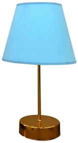 Lampada da tavolo 1xE27/60W/230V blu/rame