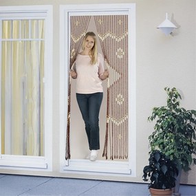 Tenda di colore naturale in bambù per porte 90x200 cm Rhombus – Maximex