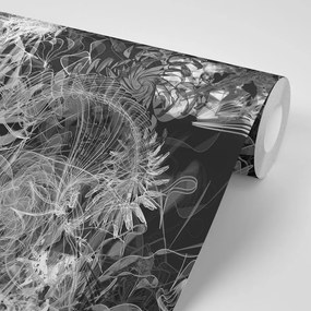 Carta da parati autoadesiva – Arte astratta in bianco e nero