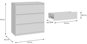 Cassettiera MAO bianca