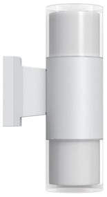 Applique Cilindrica Bidirezionale Bianca IP54 con 2 basi GU10