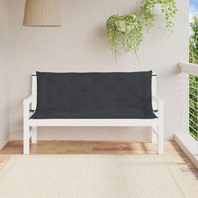 Cuscini Per Panca 2 Pz Nero 150x50x7 Cm İn Tessuto Oxford /