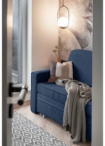 Divano letto blu scuro 168 cm Lucky Lucy - Miuform