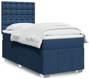 Giroletto A Molle Con Materasso Blu 80x200 Cm İntessuto /