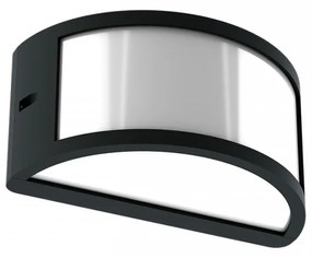 Applique Moon Design E27 Curva per Esterni IP65 - Nera Base E27