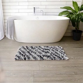 Tappetino per il bagno blu polveroso in tessuto 60x90 cm Lerici – Wenko