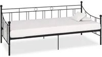 Telaio Divano Letto Nero in Metallo 90x200 cm 284669