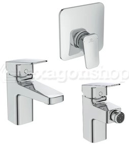 Ideal Standard Ceraplan Set Completo Miscelatori Lavabo Bidet Doccia Cromo