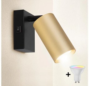 Brilagi - LED dimmerabile faretto da parete SELE 1xGU10/6,5W/230V nero/oro