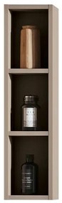 Pensile bagno Opera laccato opaco nocciola P 17 x L 20 x H 80 cm