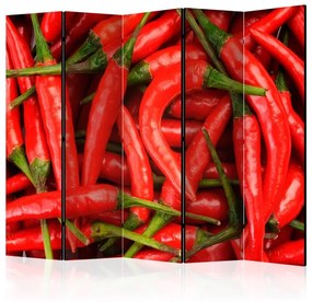 Paravento  chili pepper  background II [Room Dividers]  Colore Rosso, Dimensioni e Misure 225x172