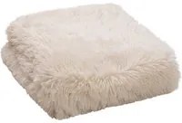 Coperta matrimoniale peluche crema