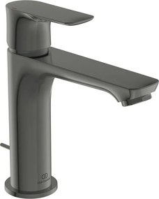 Rubinetto per lavabo a canna media getto laminare cristallino Concept Air grigio spazzolato satinato IDEAL STANDARD H 17 cm