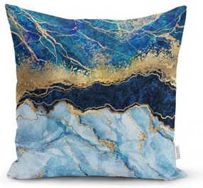 Federa Marmo con Blu, 45 x 45 cm - Minimalist Cushion Covers