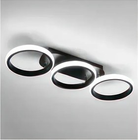 Plafoniera LED dimmerabile LED/30W/230V 3000-6500K nero Wi-Fi Tuya + telecomando