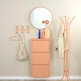 Attaccapanni da parete color salmone in metallo 40 cm Dexter – Spinder Design