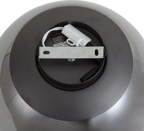 Plafoniera di design color canna di fucile con vetro fumé - Giselle