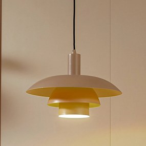 Lampada a sospensione Elorri Lindby, dimmerabile, Crema / Ambra, Soggiorno / Sala da pranzo, Metallo, Moderno, Lampada a sospensione