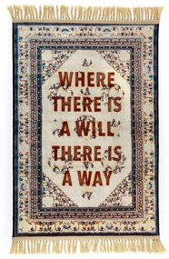 Seletti - The Way Burnt Carpet #8 80x120 Blu/Multicolor Seletti