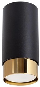 Sollux SL.1410 - Faretto NERO 1xGU10/10W/230V 12,5 cm nero/oro