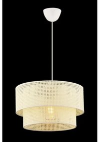 Lampadario a sospensione su cavo ECHO 1xE27/60W/230V crema