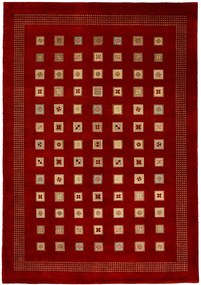 Loribaft Tappeto orientale 170x240 Rosso (Indian) Annodato A Mano