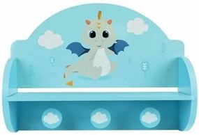 Appendiabiti da parete Fun House Azzurro Legno MDF (33 x 46 x 15 cm)