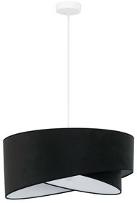 Brilagi - Lampadario LED a sospensione con filo LYRA 1xE27/15W/230V nero/bianco