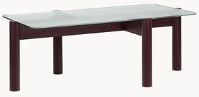 Tavolino con piano in vetro Kob