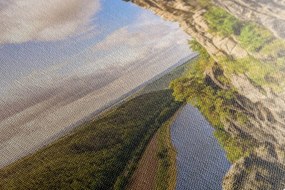 Quadro su tela – Vista sul fiume e foresta