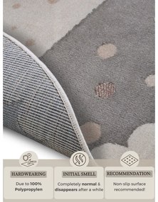 Tappeto grigio per bambini ø 100 cm Crown - Hanse Home