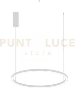 Lampadario a sospensione led hoop bianca 40w 6000lm cct 3000k 4000k...