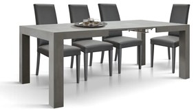 Tavolo MARZAMEMI grigio effetto cemento allungabile 160&#215;90 cm &#8211; 240&#215;90 cm