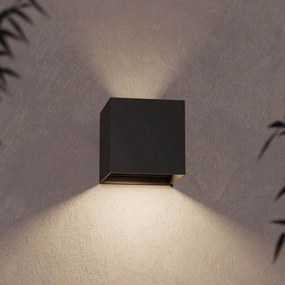 Applique LED Cubo 12W Bidirezionale Nera IP65 CCT OSRAM Chip LED Colore Nero