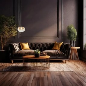 Lampadario LED a sospensione con filo VASO LED/4W/230V diametro 18 cm oro/fumé