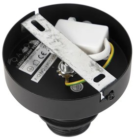 Plafoniera moderna nera con oro 47 cm Duo Shade - Combi