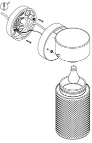 Eglo 98741 - Applique da esterno FANTECOLO 1xE27/28W/230V