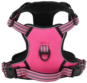 Pettorina Per Cani Con Guinzaglio E Collare Regolabile Rosa M /