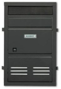 Sportello per cassetta postale ALUBOX  SC4 formato rivista in alluminio grigio antracite opaco L 29 x P 0 x H 46.5 cm