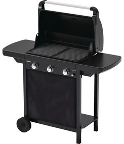 Grill a gas compatto 3 LD 3 bruciatori in acciaio con accensione piezo