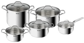 Set di pentole in acciaio inox 10 pezzi Intuition - Tefal