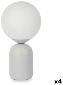 Lampada da tavolo Sfera 40 W Bianco Grigio Ceramica 15 x 28,5 x 15 cm (4 Unità)