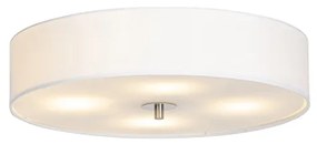 Lampada da soffitto rustica bianca 50 cm - Drum