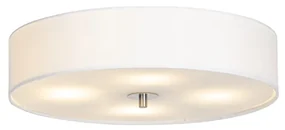 Lampada da soffitto rustica bianca 50 cm - Drum
